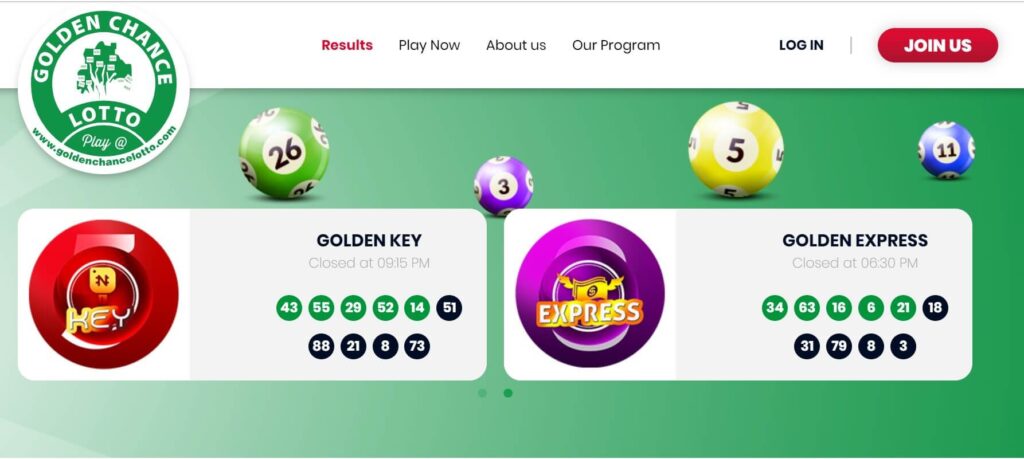 Golden Chance Lotto Key Result